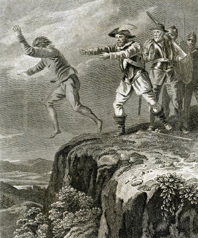 A protestáns vértanú Antal menekülése, Guiguo, 1830 körül (metszet) alkotó: English School