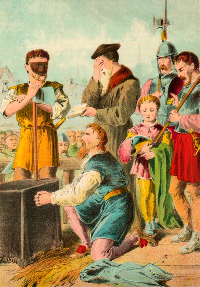 Somerset hercegének kivégzése alkotó: English School