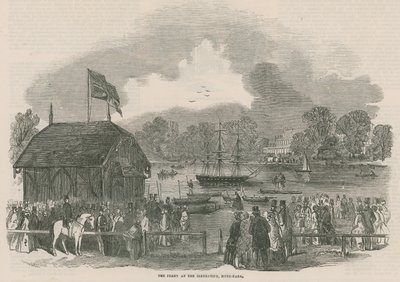A komp a Serpentine-nél, a Hyde Parkban, Londonban alkotó: English School