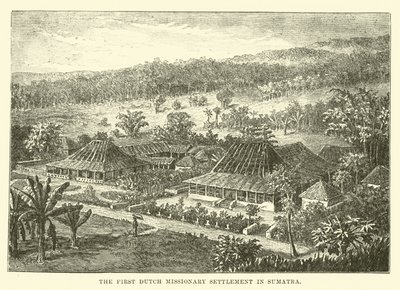 Az első holland misszionárius település Szumátrán alkotó: English School
