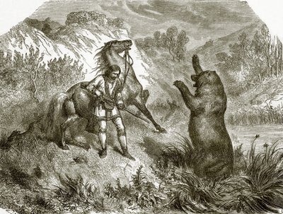 Az első lövés grizzly medvére alkotó: English School