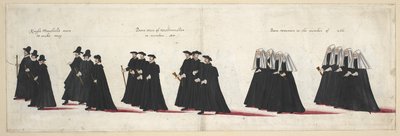 I. Erzsébet királynő temetési menete a Westminsteri apátságba, 1603. április 28. alkotó: English School