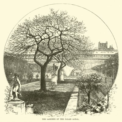A Palais Royal kertjei alkotó: English School
