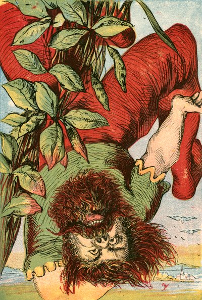 Az óriás kitöri a nyakát alkotó: English School