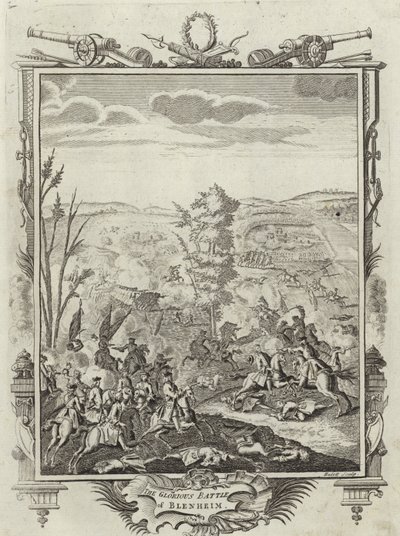 A dicsőséges blenheimi csata alkotó: English School