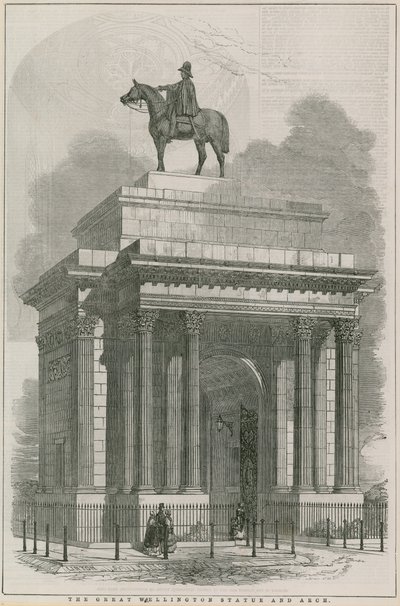 A nagy Wellington szobor és Arch, Hyde Park Corner, London alkotó: English School