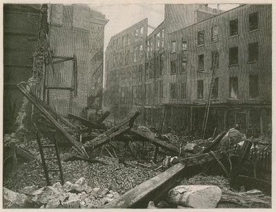 A nagy tűzvész a londoni Old Bailey-ben alkotó: English School