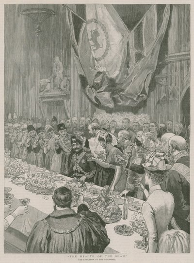 A sah egészsége; Ebéd a londoni Guildhallban alkotó: English School