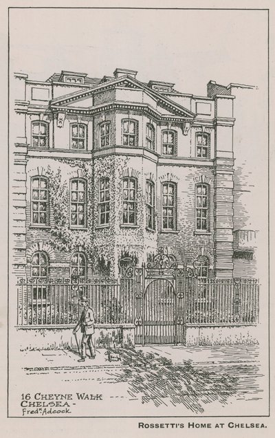 Dante Gabriel Rossetti otthona alkotó: English School