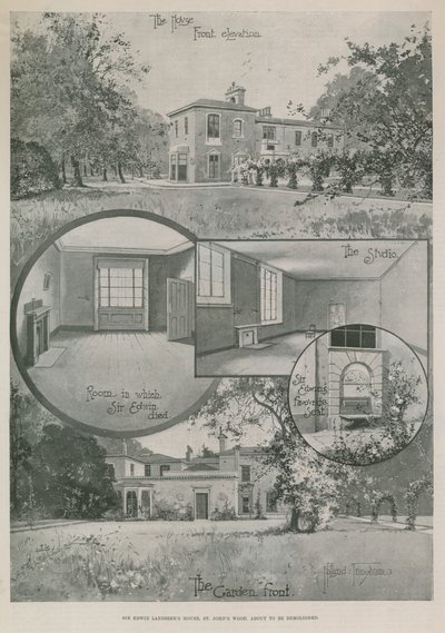 Das Zuhause des Künstlers Sir Edwin Landseer von English School