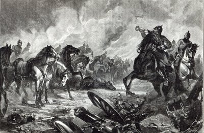 Gravelotte lovai, a "Szabadidő órája" című filmből, 1888 alkotó: English School