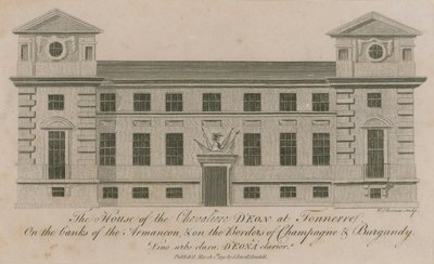 A Chevalier DEon háza Tonnerre-ben alkotó: English School