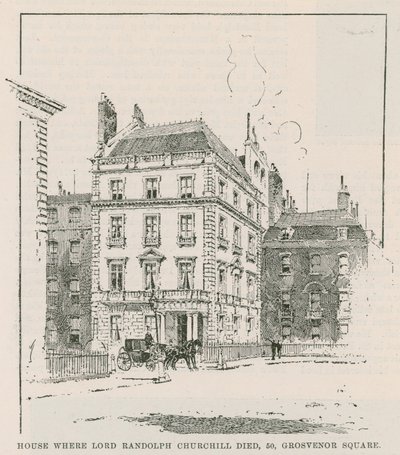 A ház, ahol Lord Randolph Churchill meghalt alkotó: English School