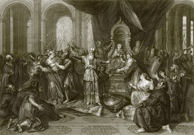 A csecsemő Joás kiáltotta ki a királyt alkotó: English School