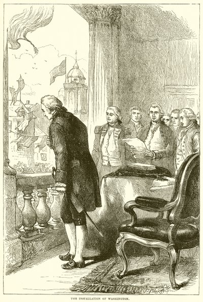Washington beiktatása alkotó: English School
