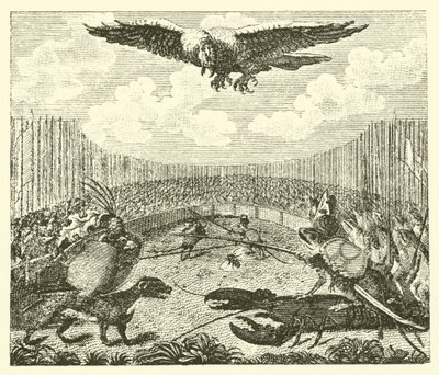 A sárkány, a béka és az egér (metszet) alkotó: English School