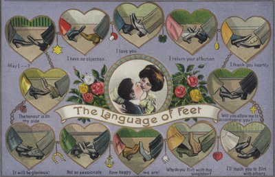A lábak nyelve, flörtölés lábbelivel alkotó: English School