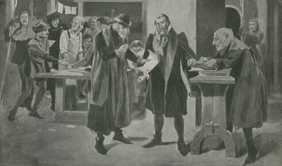 Gutenberg, a nyomdász utolsó megpróbáltatása a győzelem küszöbén alkotó: English School