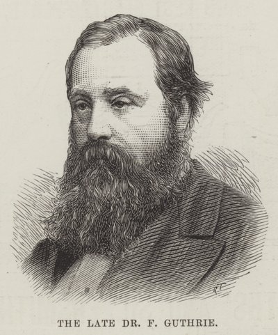 A néhai Dr. F. Guthrie (metszet) alkotó: English School