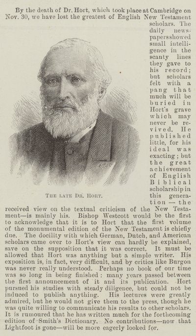 A néhai Dr. Hort (metszet) alkotó: English School