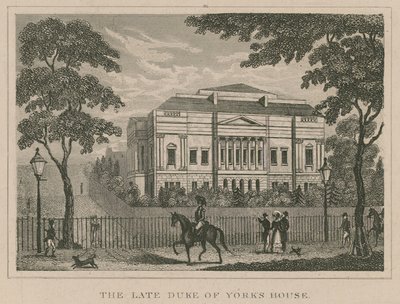 A néhai Yorks herceg háza, a Lancaster House, később a York-ház alkotó: English School