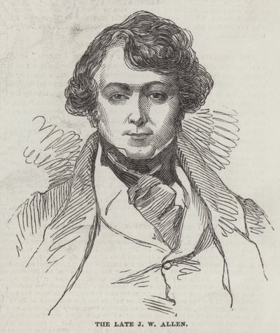 A néhai J W Allen (metszet) alkotó: English School