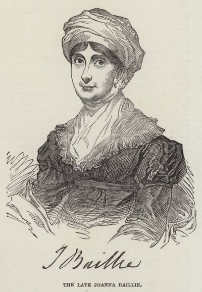 A néhai Joanna Baillie (metszet) alkotó: English School