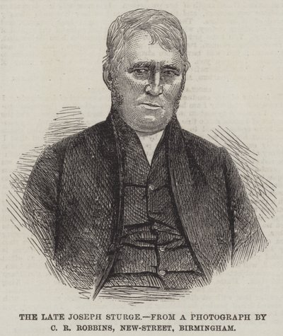 A néhai Joseph Sturge (metszet) alkotó: English School
