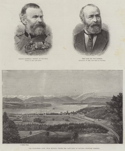 A néhai bajor király (metszet) alkotó: English School