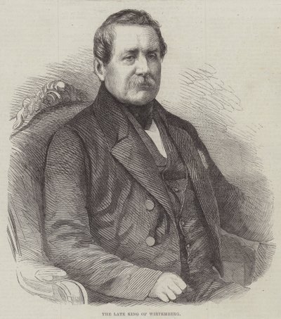 A néhai wirtembergi király (metszet) alkotó: English School