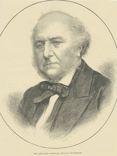 A néhai Lord Westbury, volt lordkancellár (metszet) alkotó: English School