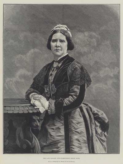 A néhai Madame Lind-Goldschmidt, Jenny Lind (metszet) alkotó: English School