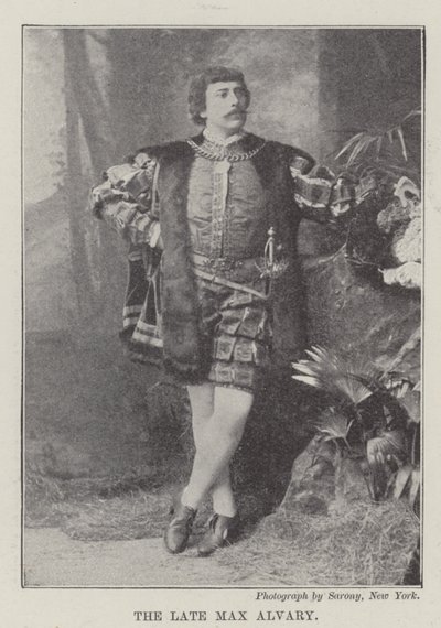 A néhai Max Alvary (metszet) alkotó: English School