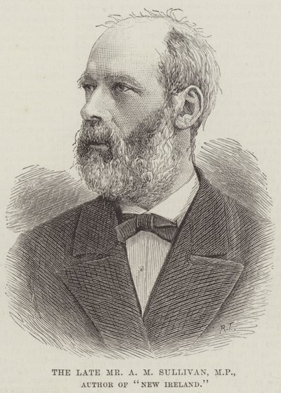 A néhai Mr. A M Sullivan, parlamenti képviselő, a "New Ireland" szerzője (metszet) alkotó: English School