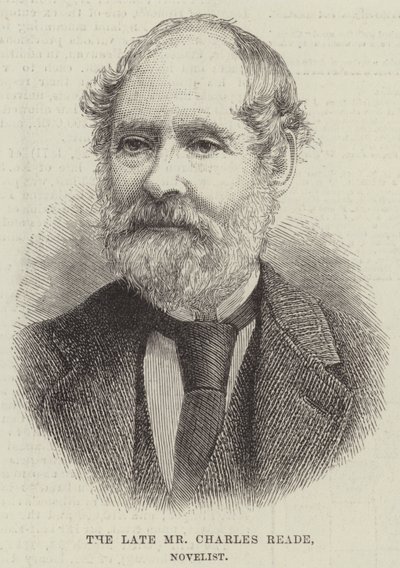 A néhai Charles Reade úr, regényíró (metszet) alkotó: English School