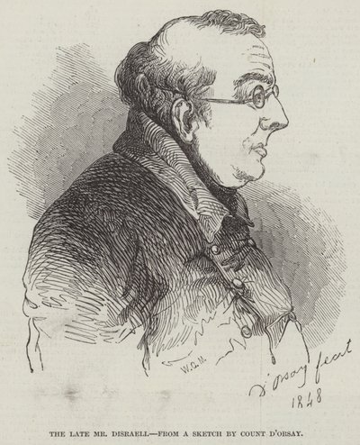 A néhai Mr. Disraeli (metszet) alkotó: English School