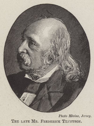 A néhai Frederick Tennyson (metszet) alkotó: English School