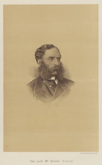 A néhai Henry Savile (litho) alkotó: English School