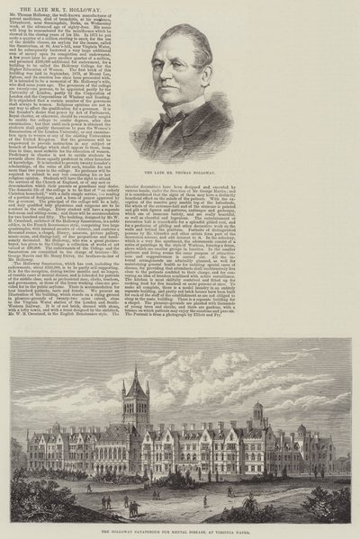 A néhai Mr. T. Holloway (metszet) alkotó: English School