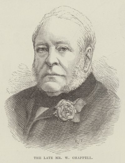 A néhai Mr. W. Chappell (metszet) alkotó: English School