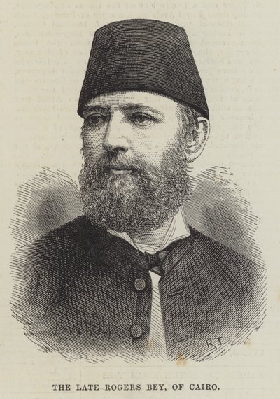 A néhai Rogers Bey, Kairó (metszet) alkotó: English School