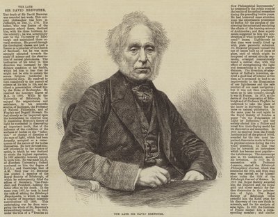 Der verstorbene Sir David Brewster von English School