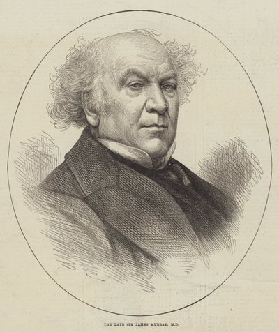 A néhai Sir James Murray, MD (metszet) alkotó: English School