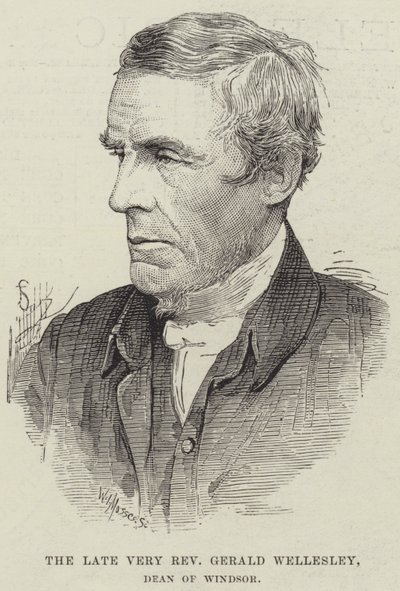 A néhai nagytiszteletű Gerald Wellesley, Windsor dékánja (metszet) alkotó: English School