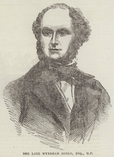 A néhai Wyndham Goold, Esquire, képviselő (metszet) alkotó: English School