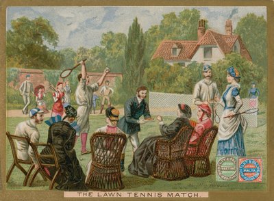 A gyeppályás tenisz mérkőzés alkotó: English School