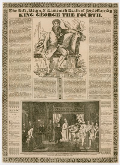 Őfelsége, IV. György király élete, uralkodása és siralmas halála alkotó: English School