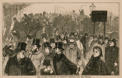 Az élő patak a London Bridge-nél alkotó: English School