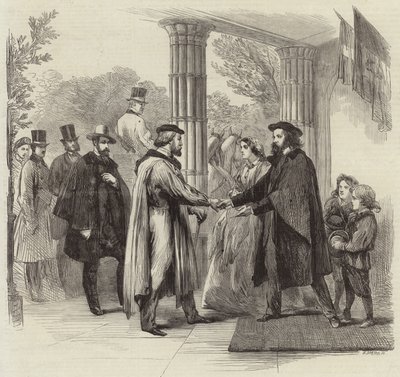 Garibaldi és Tennyson találkozása alkotó: English School