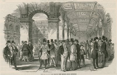 A kereskedők sétálnak (dél-nyugati szög), Royal Exchange alkotó: English School